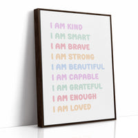 I Am Enough Affirmation Quote Print