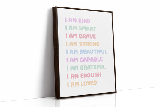 I Am Enough Affirmation Quote Print