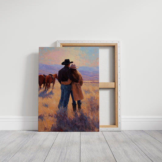 Prairie Love Under Copper Skies