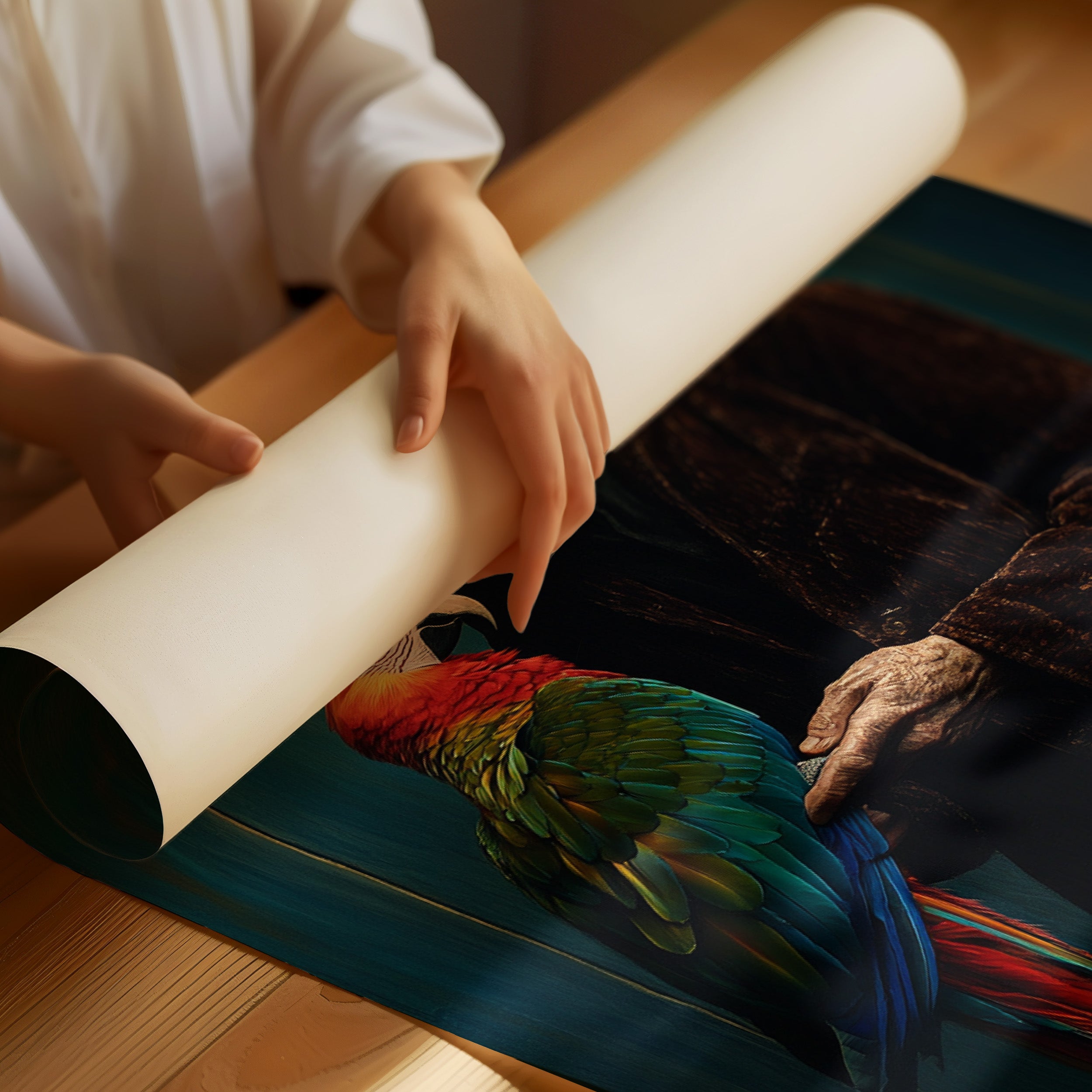 Vibrant Feathers Meet Velvet Evening