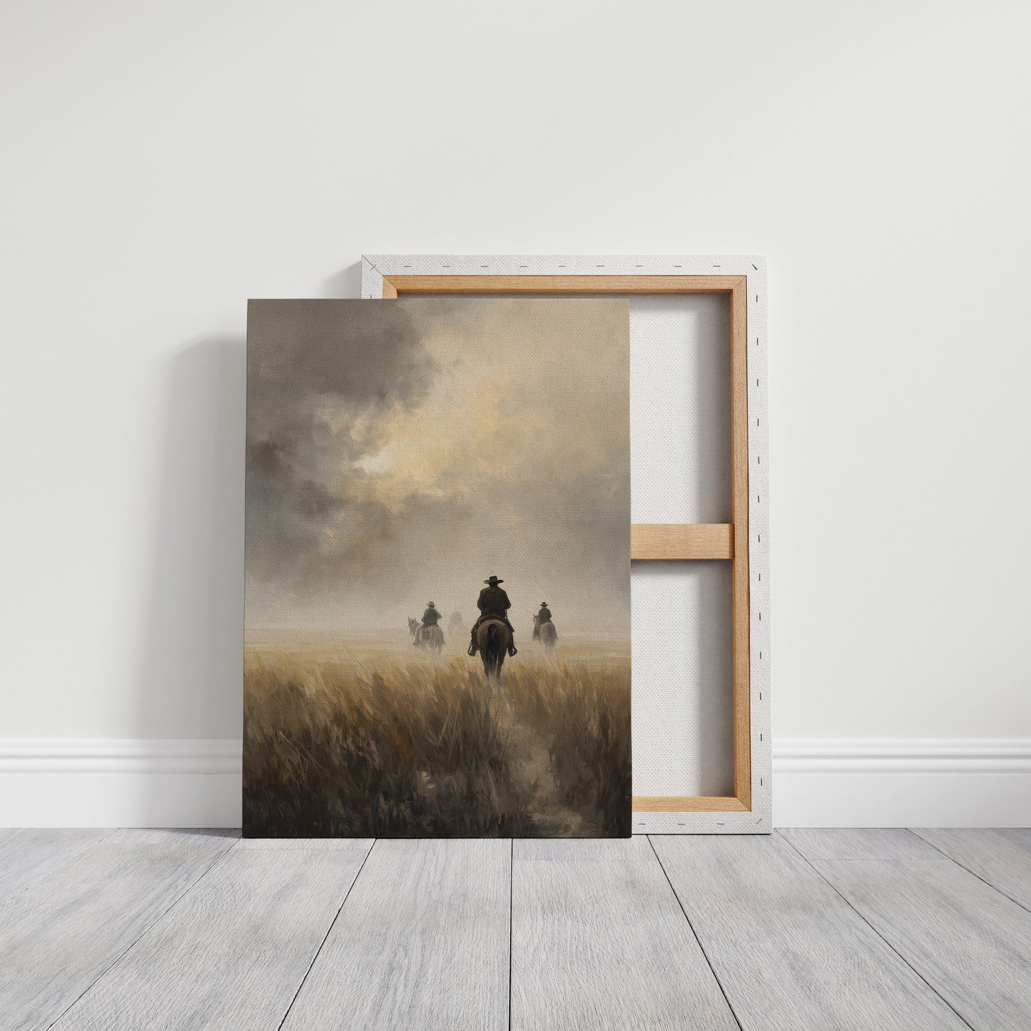 Riders Through Prairie Dusk