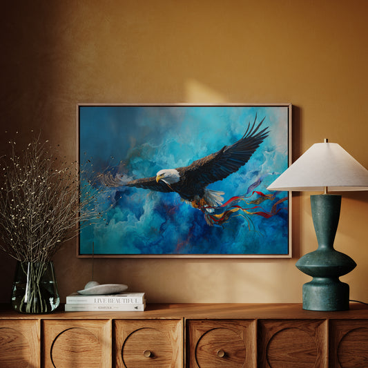 Soaring Through Storm-Painted Skies