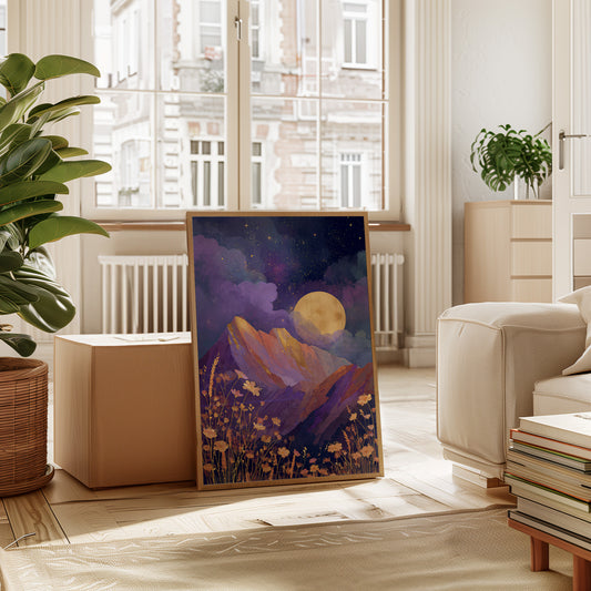 Moonlit Serenade of Wildflowers