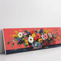 Wildflowers Spill Across Coral Light