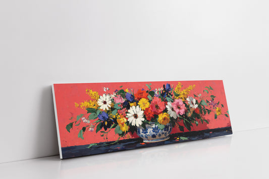 Wildflowers Spill Across Coral Light