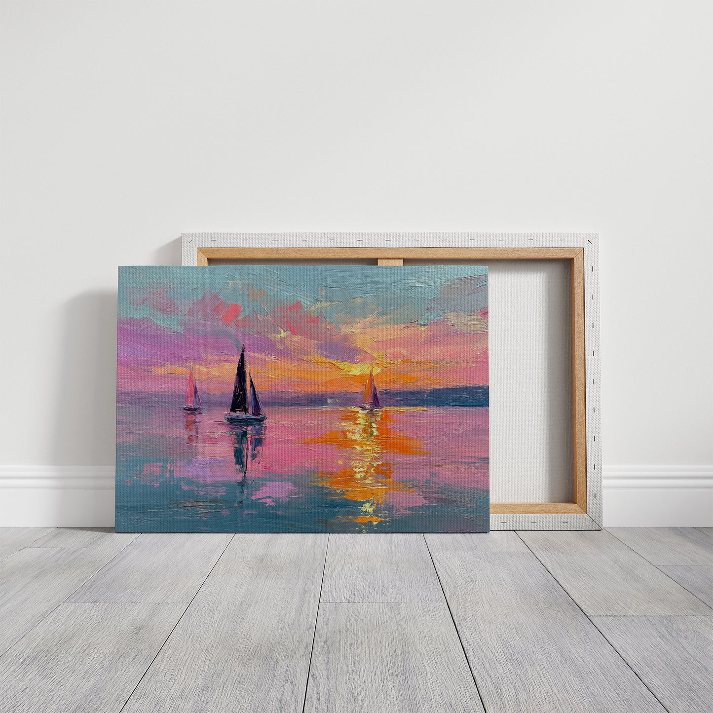 Chasing Gold on a Pink Sea