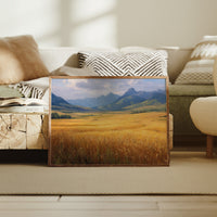 Wheat Fields Bow To Mountain Kings