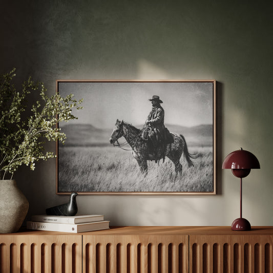 Prairie Dawn Rides Speckled Grace