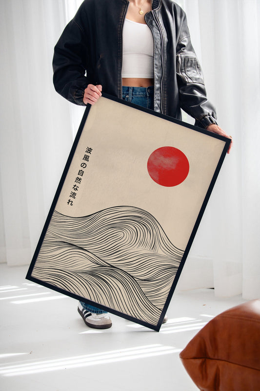 Minimalist Japanese Waves – Timeless Flow of Nature