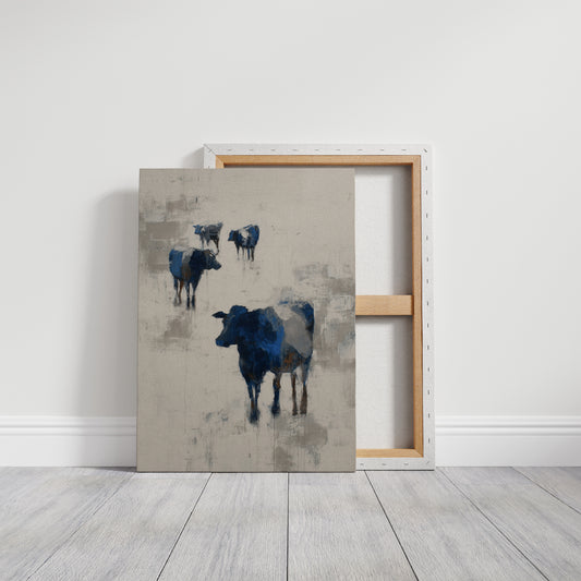 Blue Herd in Quiet Fields