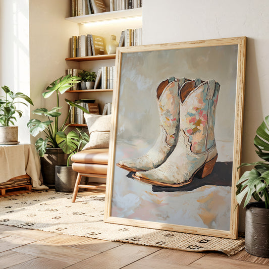 Painted Soles: Floral Cowgirl Boots