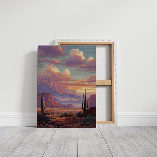 Copper Skies Over Silent Mesa