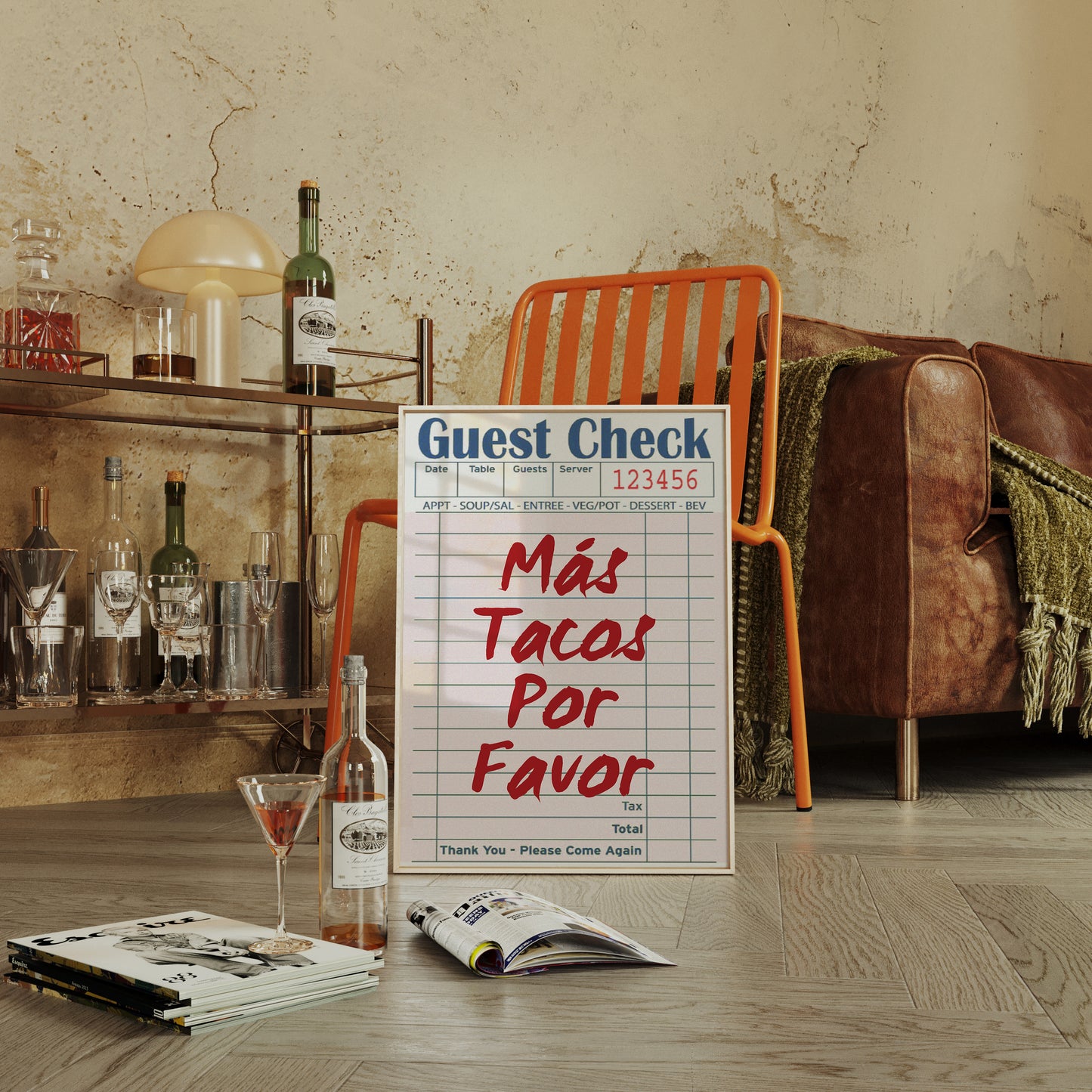 Red Letters Order Kitchen Magic