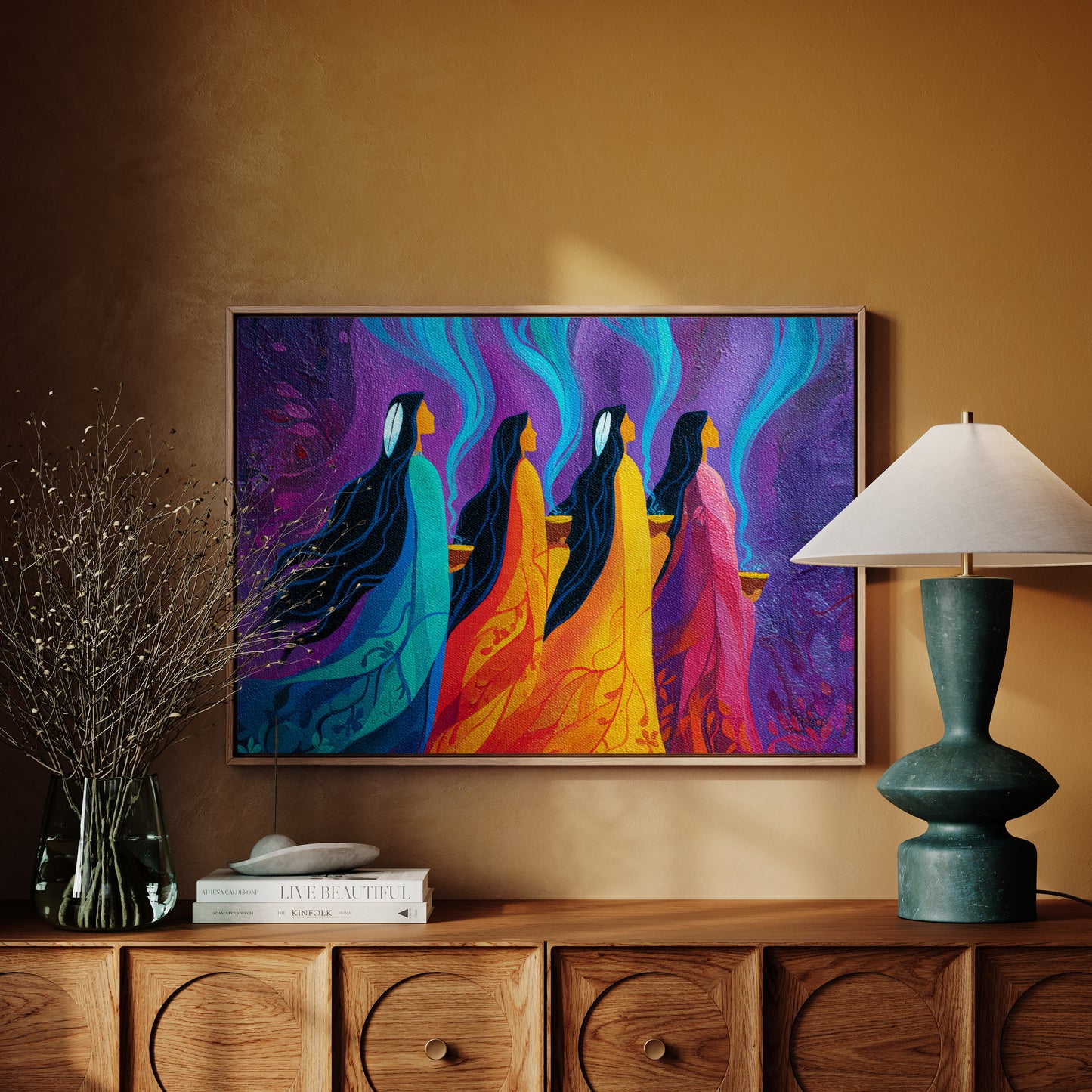 Sacred Smoke Rises Through Color