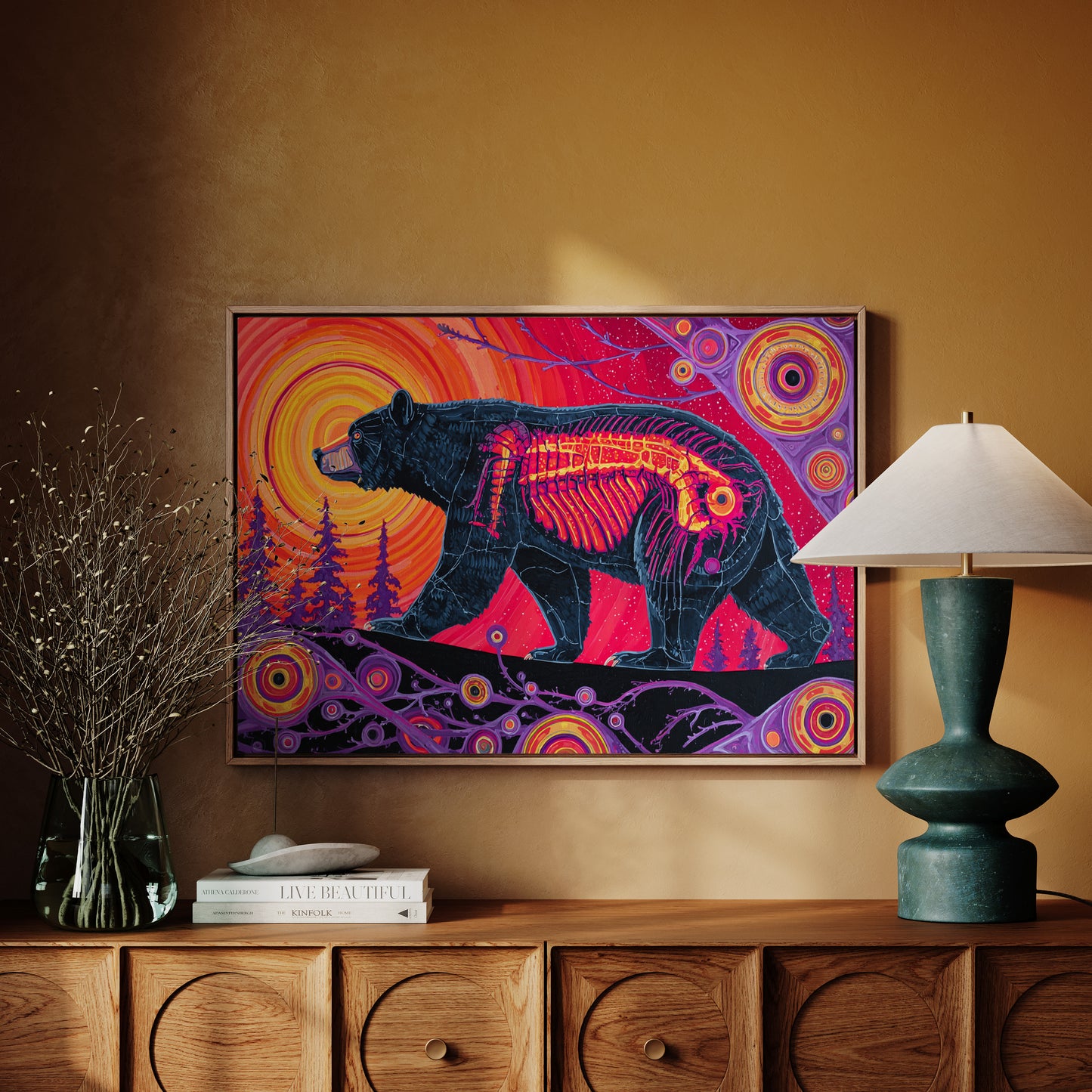 Spirit Bear's Inner Fire Glows