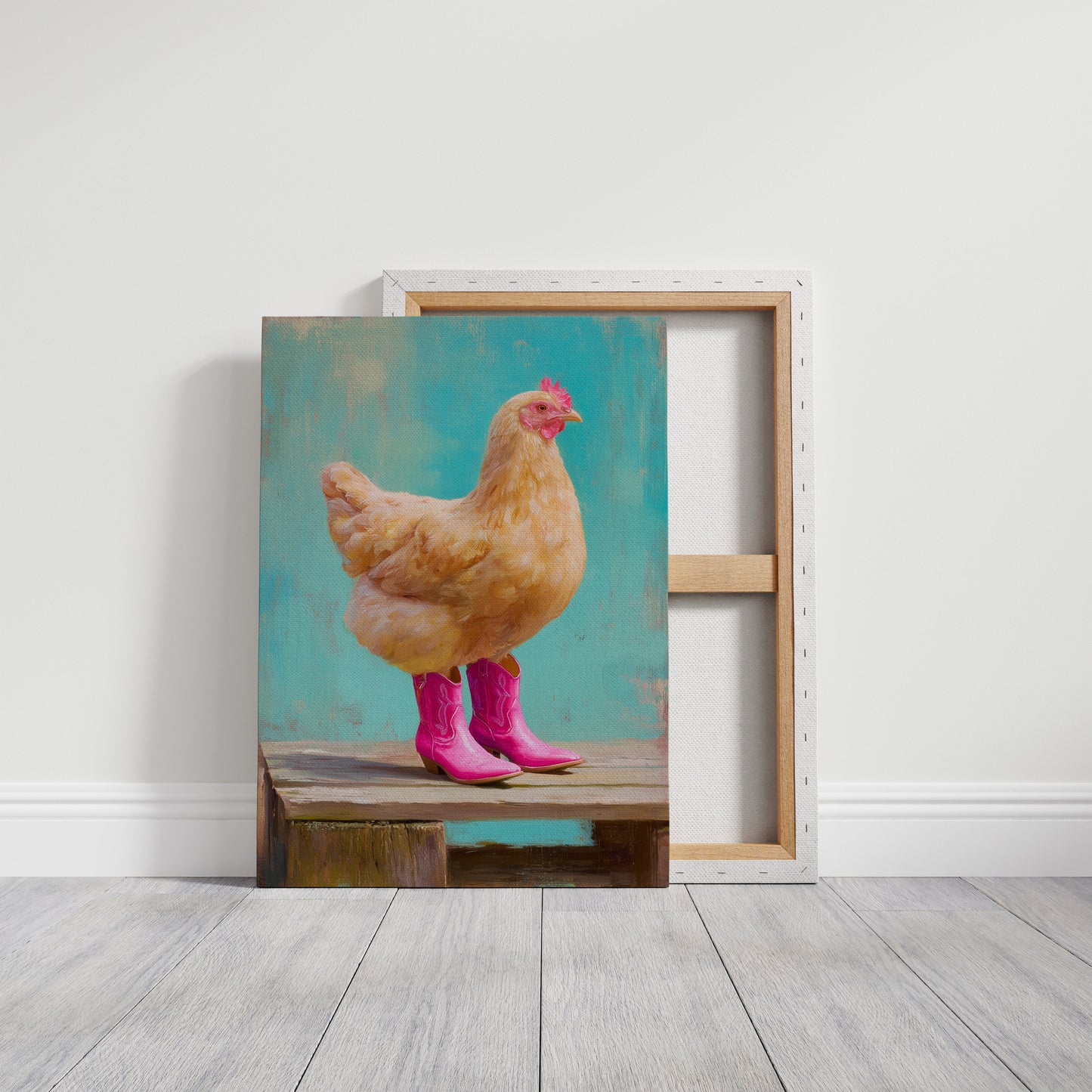 Farmyard Fashionista Struts Pink Boots