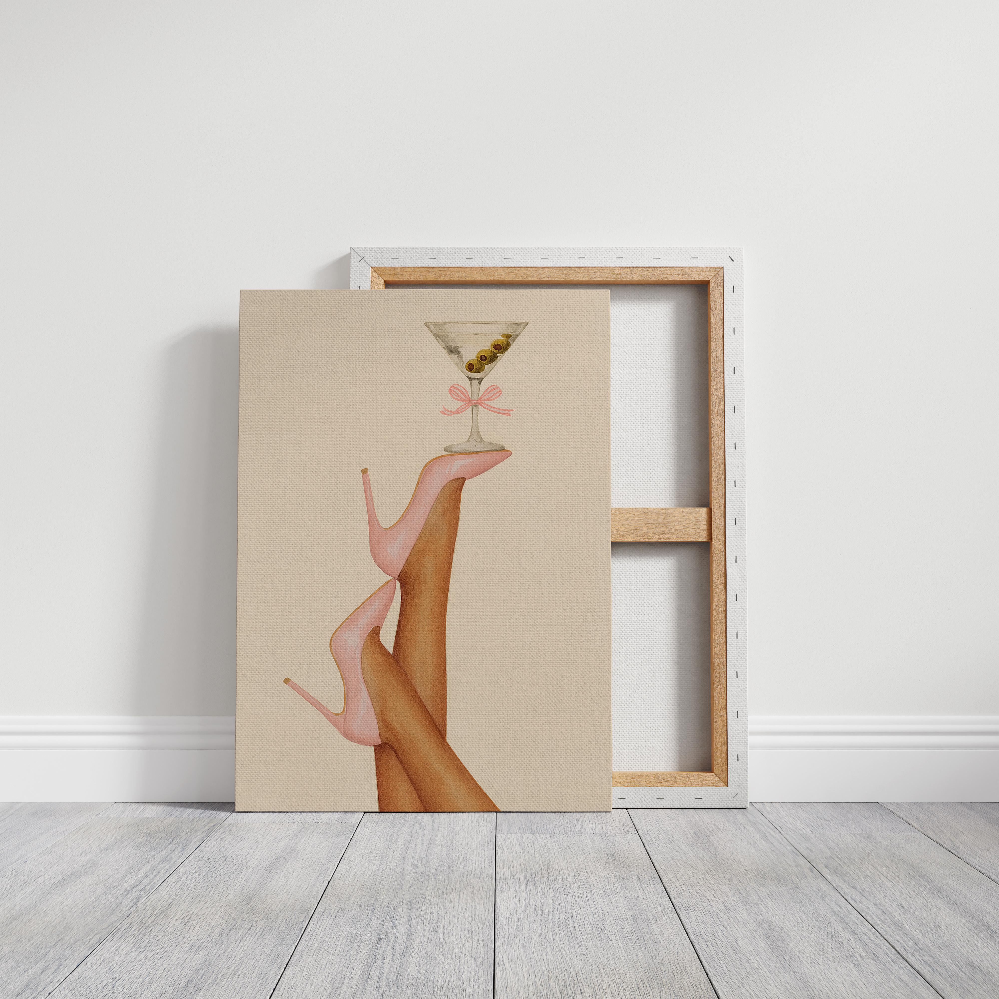 Pink Stilettos Serve Martini Magic