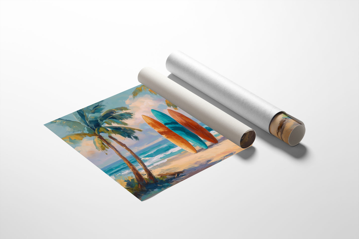 Surfboards Await Turquoise Tides