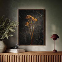 Golden Blooms Against Timeless Stone