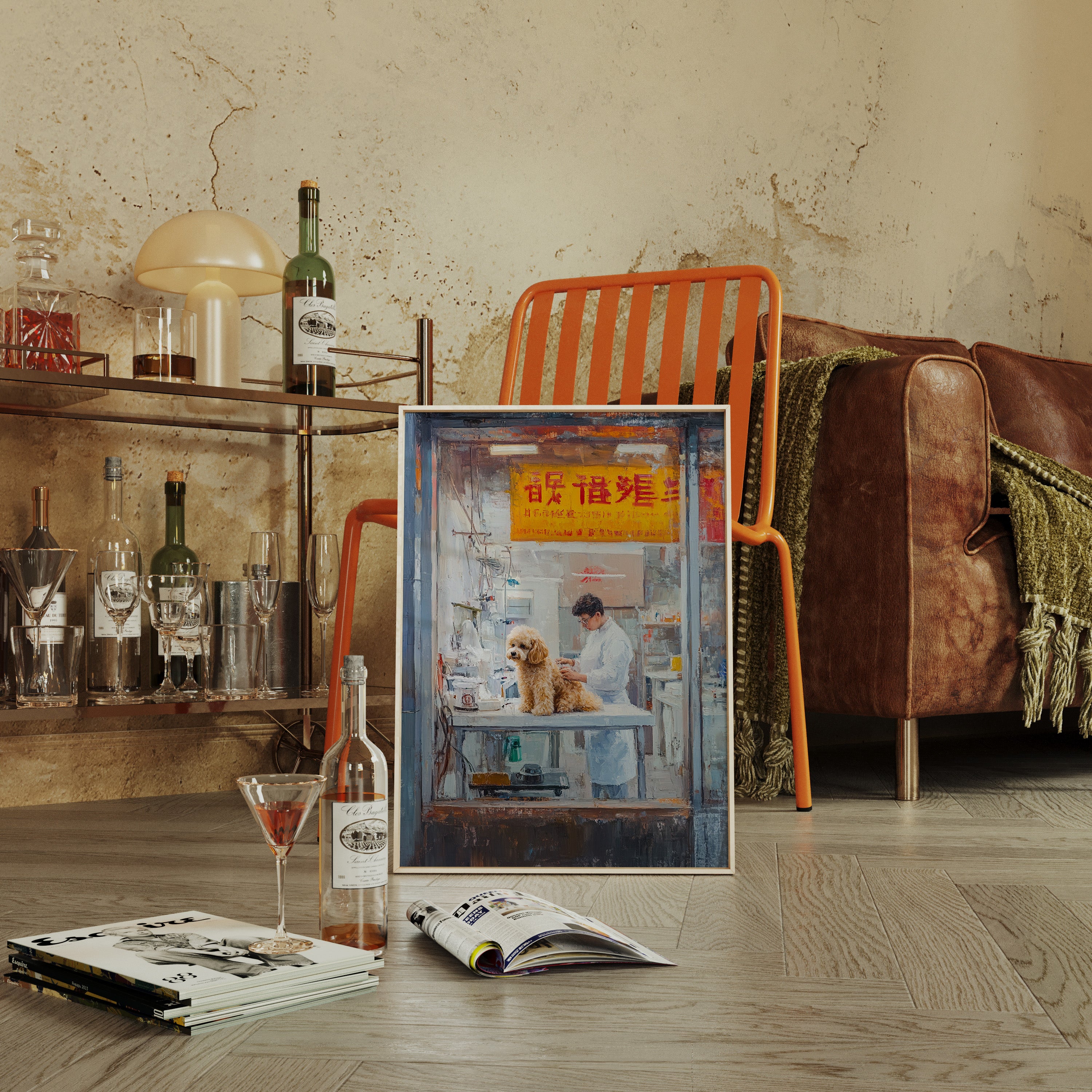 Patient Poodle At Golden Hour