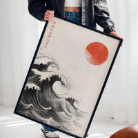 Japanese Ink Waves – The Flow of Nature