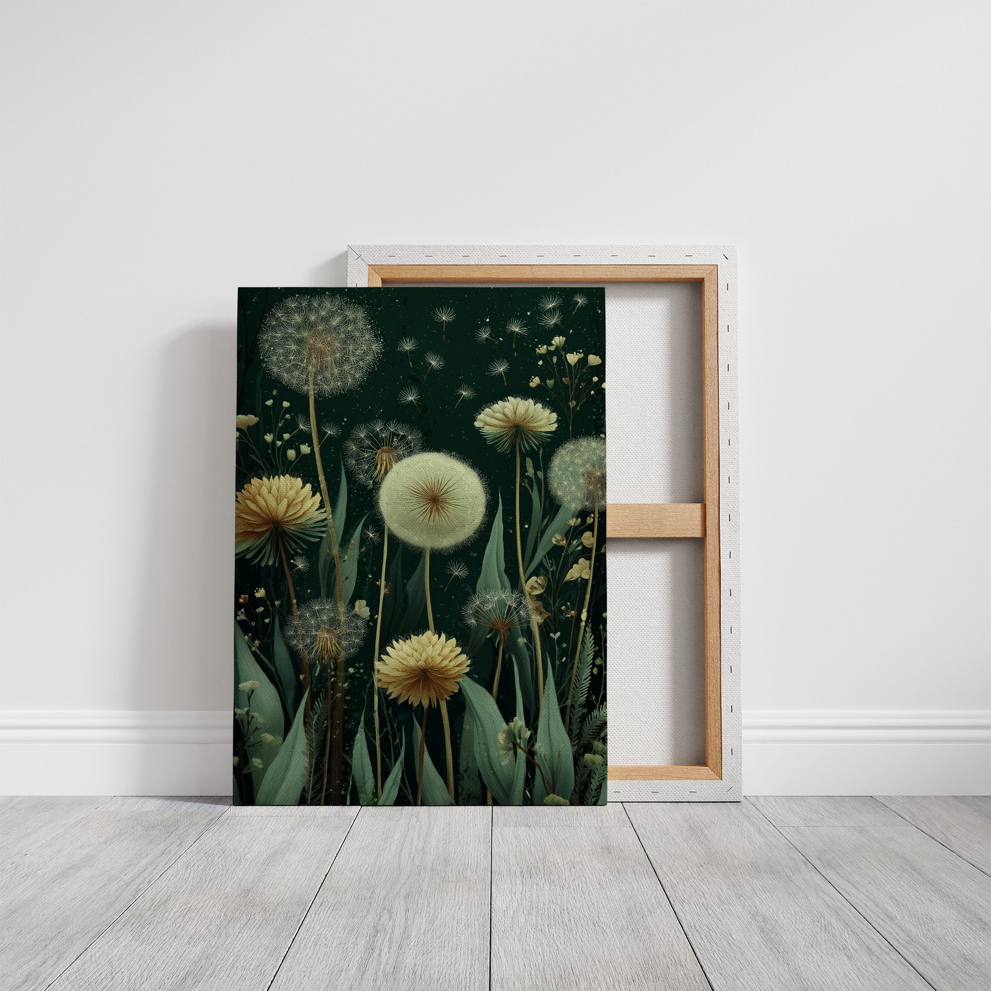 Dandelions Dance Under Midnight Stars
