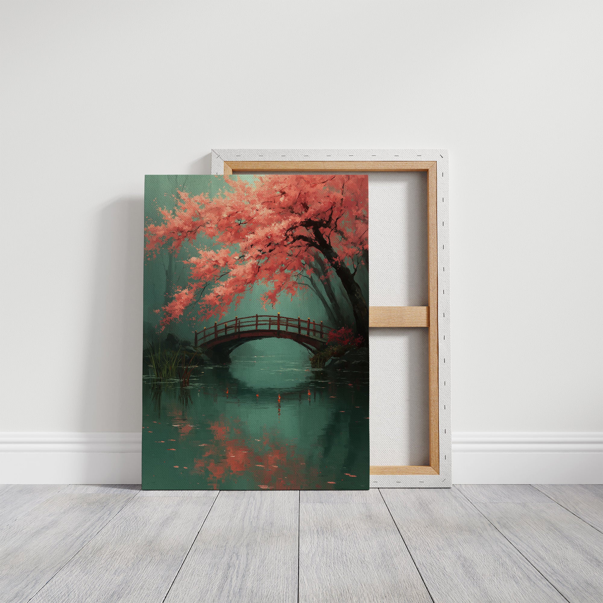 Cherry Blossoms Bridge Urban Sanctuary