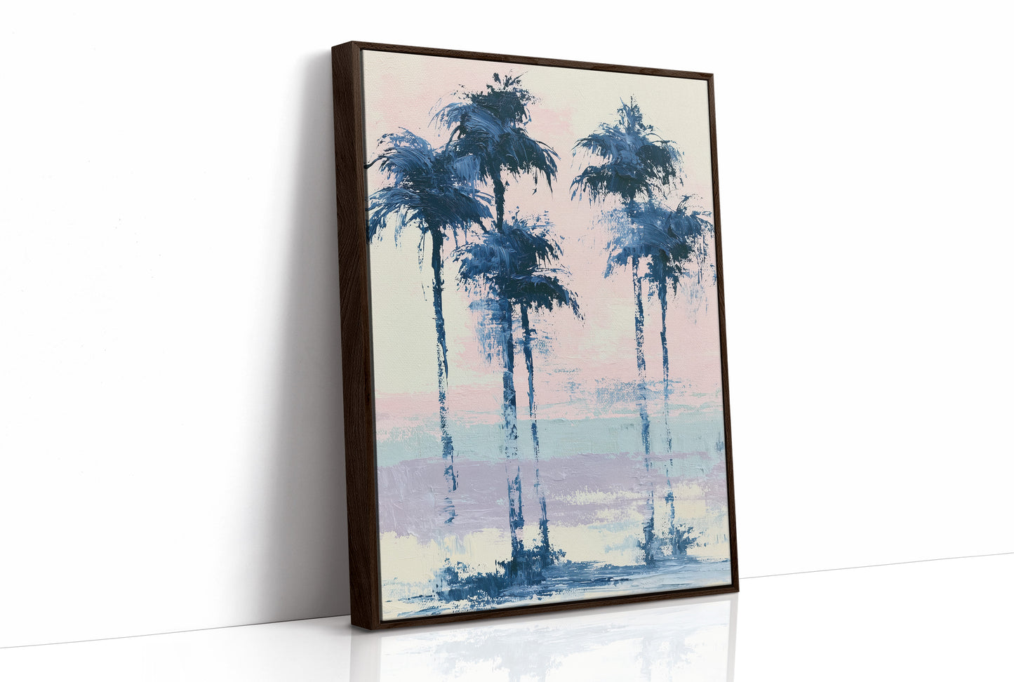 Navy Palms, Cotton Candy Sky