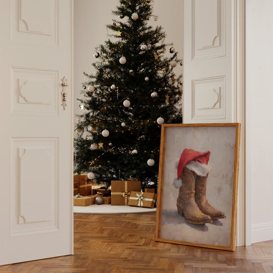 Santa Boots Bring Ranch Christmas Magic