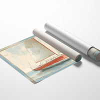 Crimson Sails On Tranquil Waters