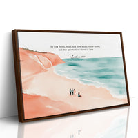 Faith Hope and Love on the Shore