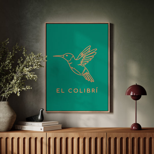 Coral Wings Dance Through Emerald Skies