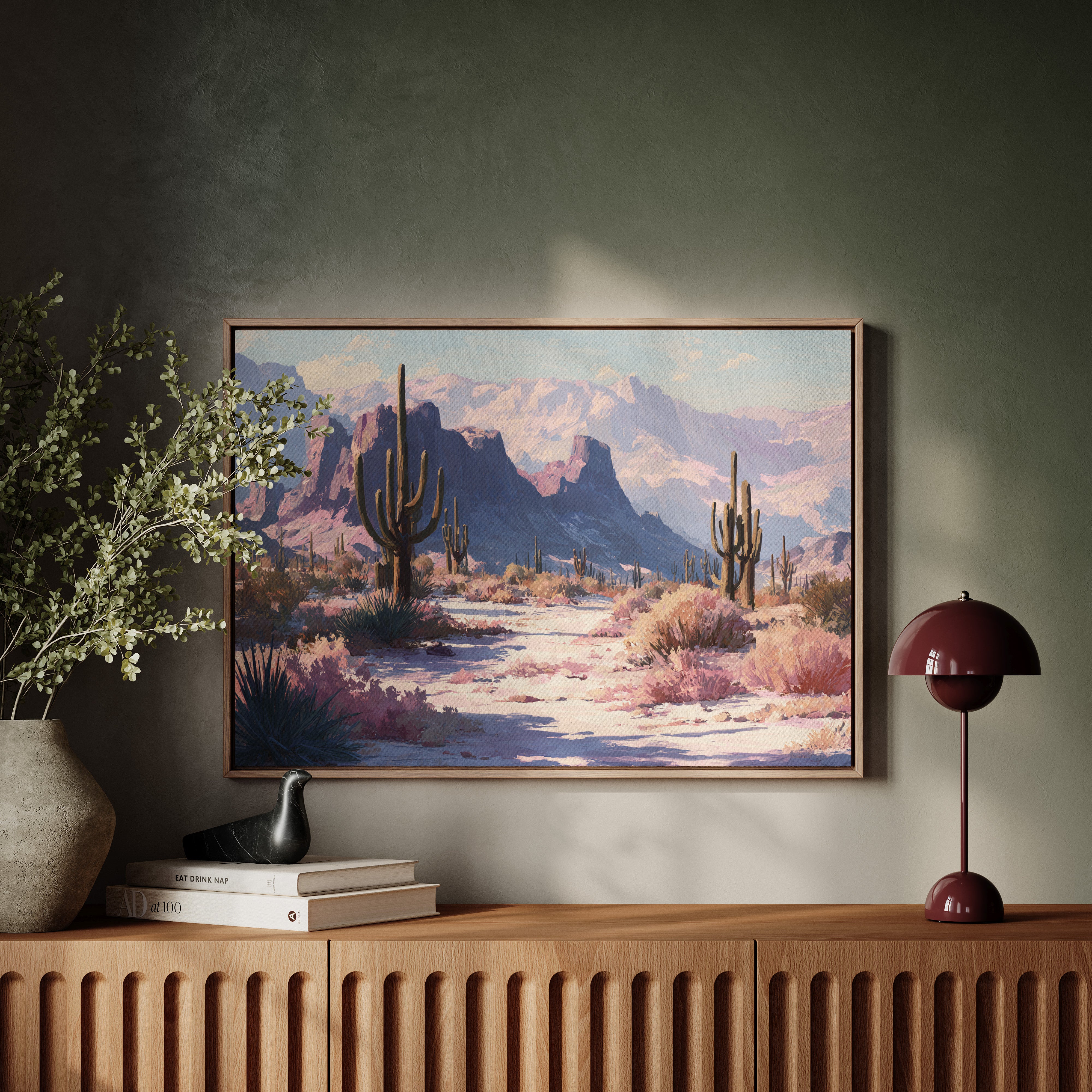 Pink Dawn Greets Saguaro Sentinels