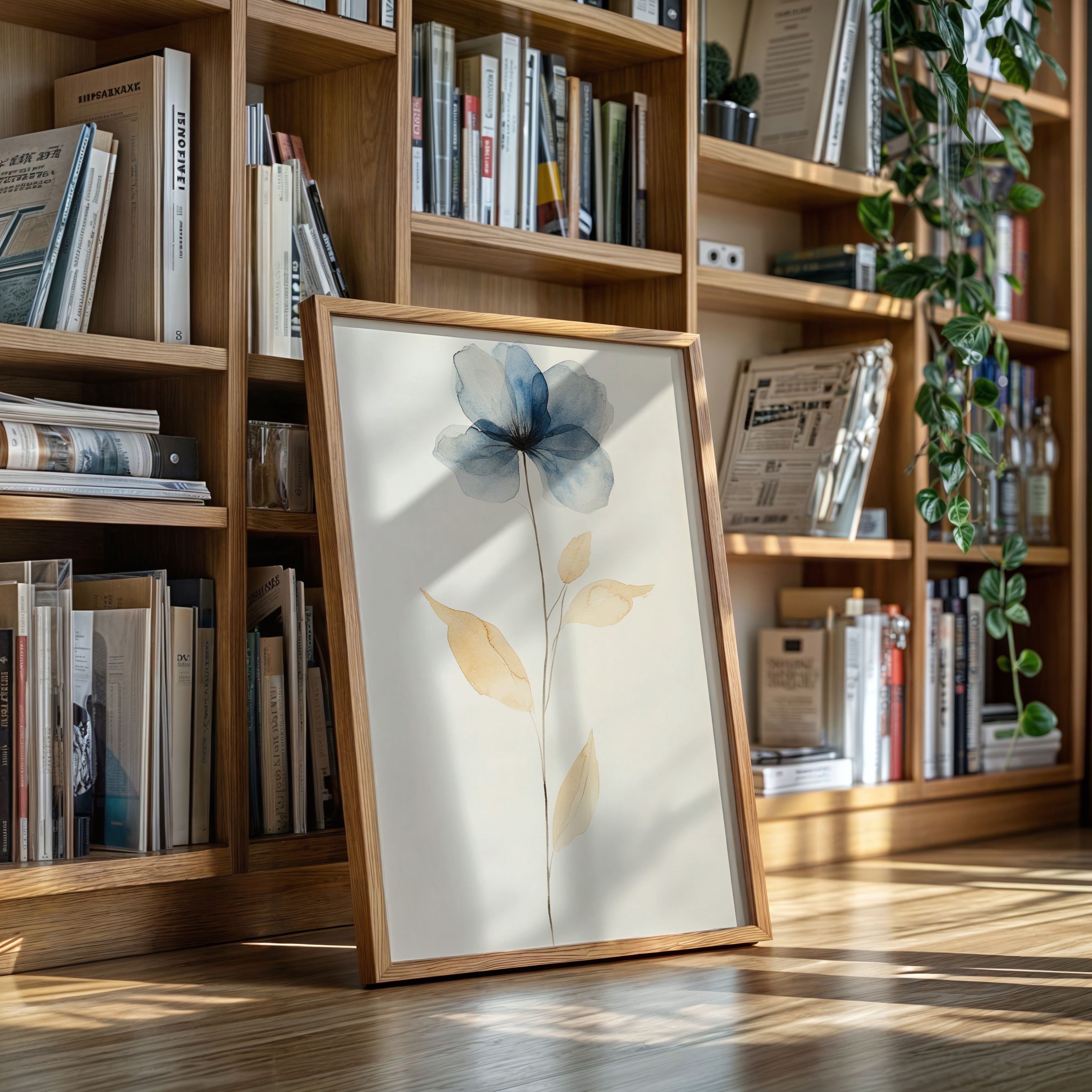 Blue Petals Dance With Morning Light