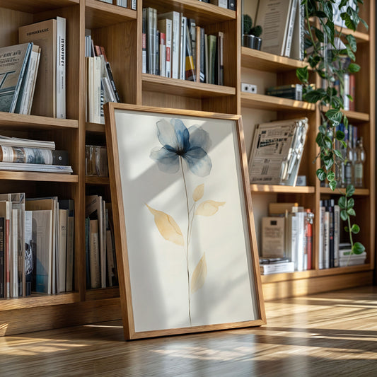 Blue Petals Dance With Morning Light