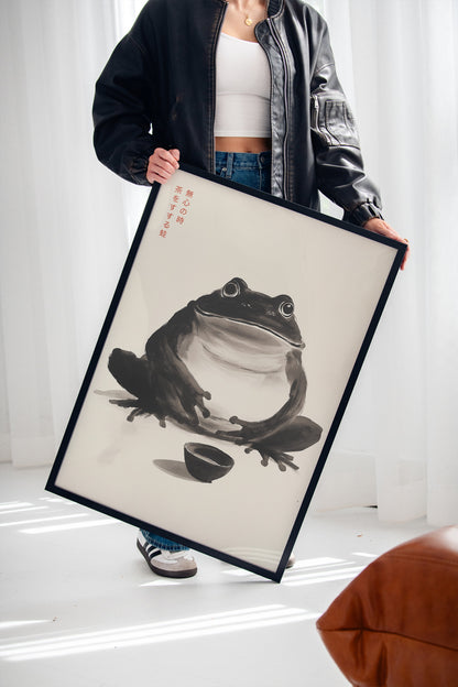 Zen Frog – A Moment of Tea