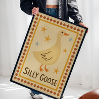 Silly Goose Folk Art Print