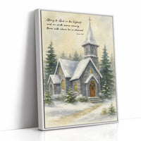 Silent Chapel Under Winter Stars