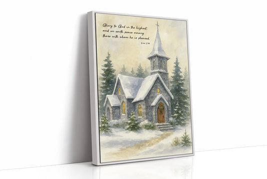Silent Chapel Under Winter Stars