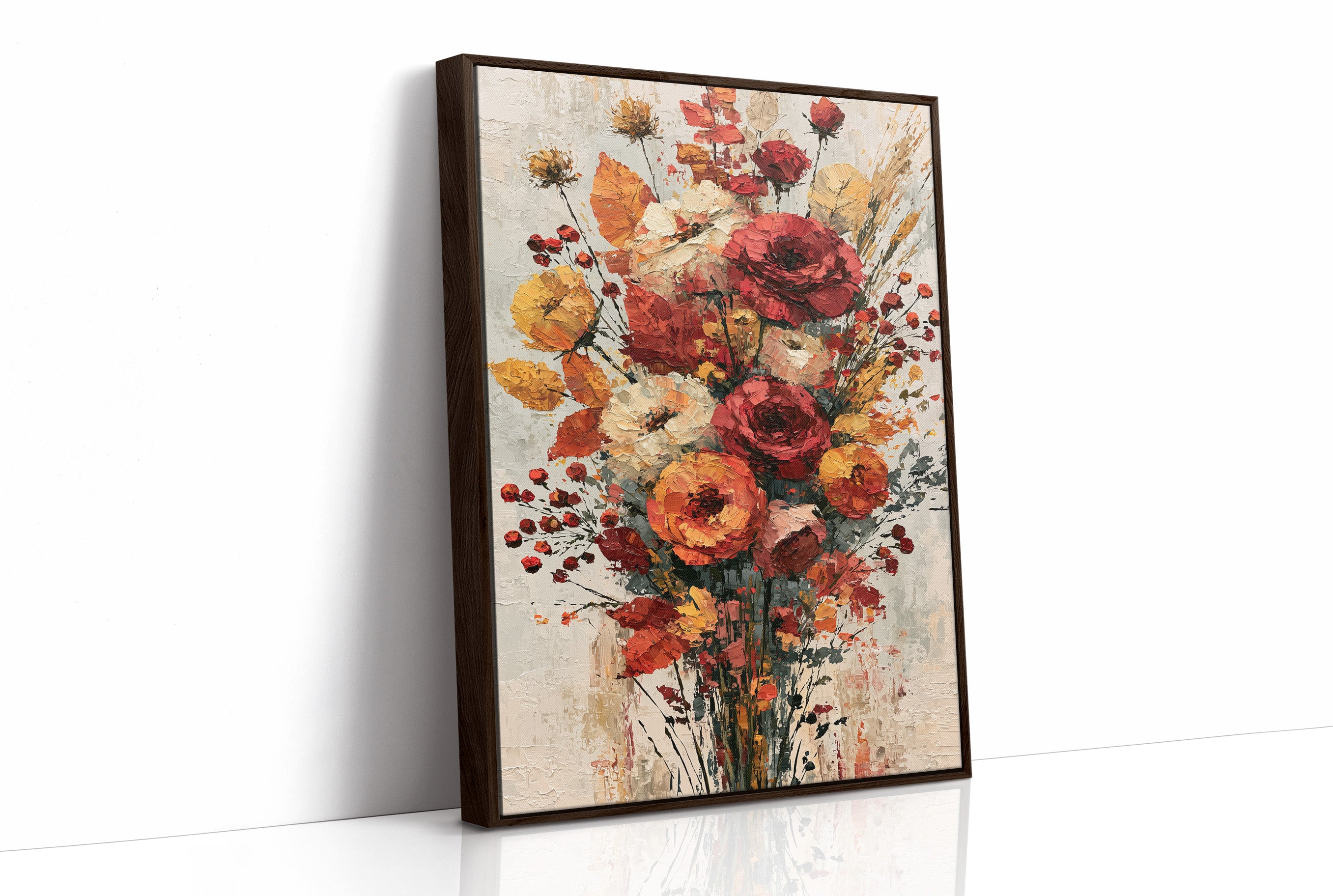 Wildstem Roses, Palette Knife Bloom