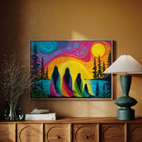 Sacred Waters Meet Northern Lights