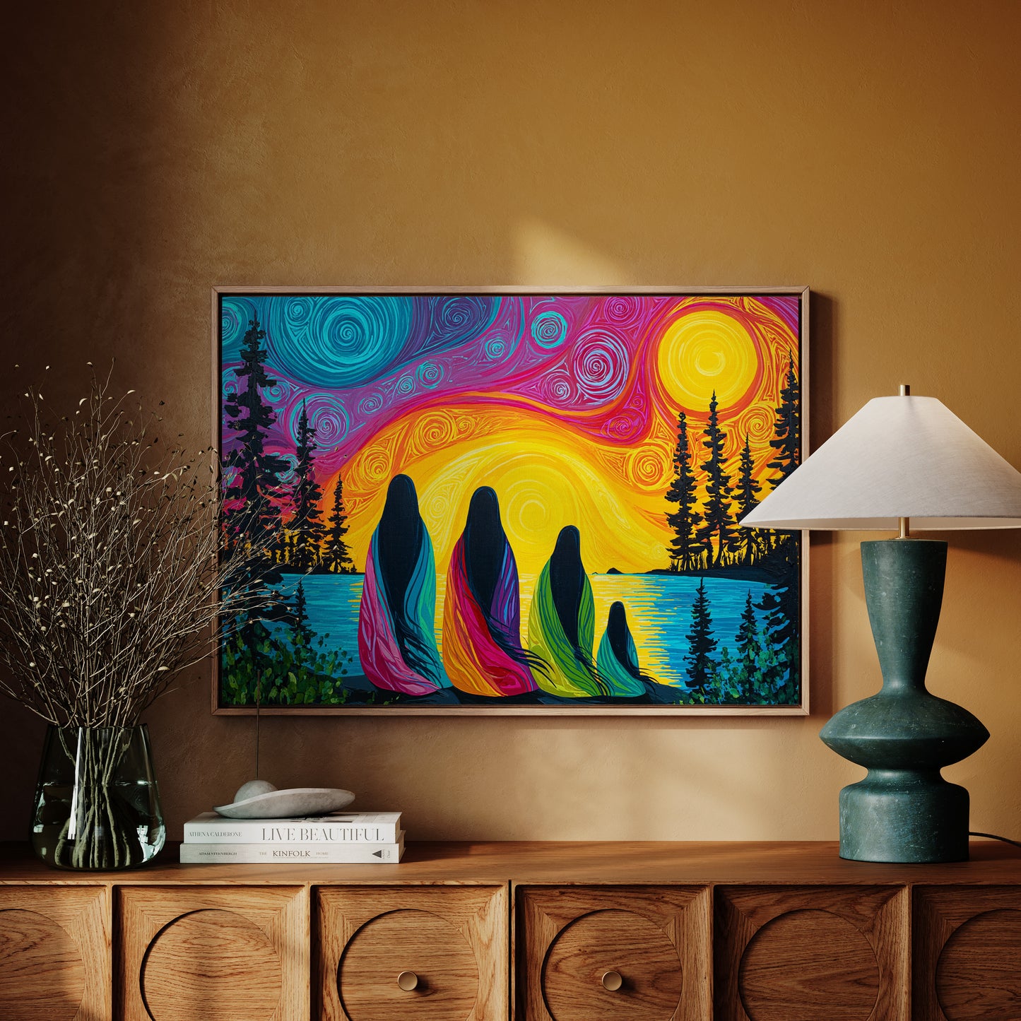 Sacred Waters Meet Northern Lights