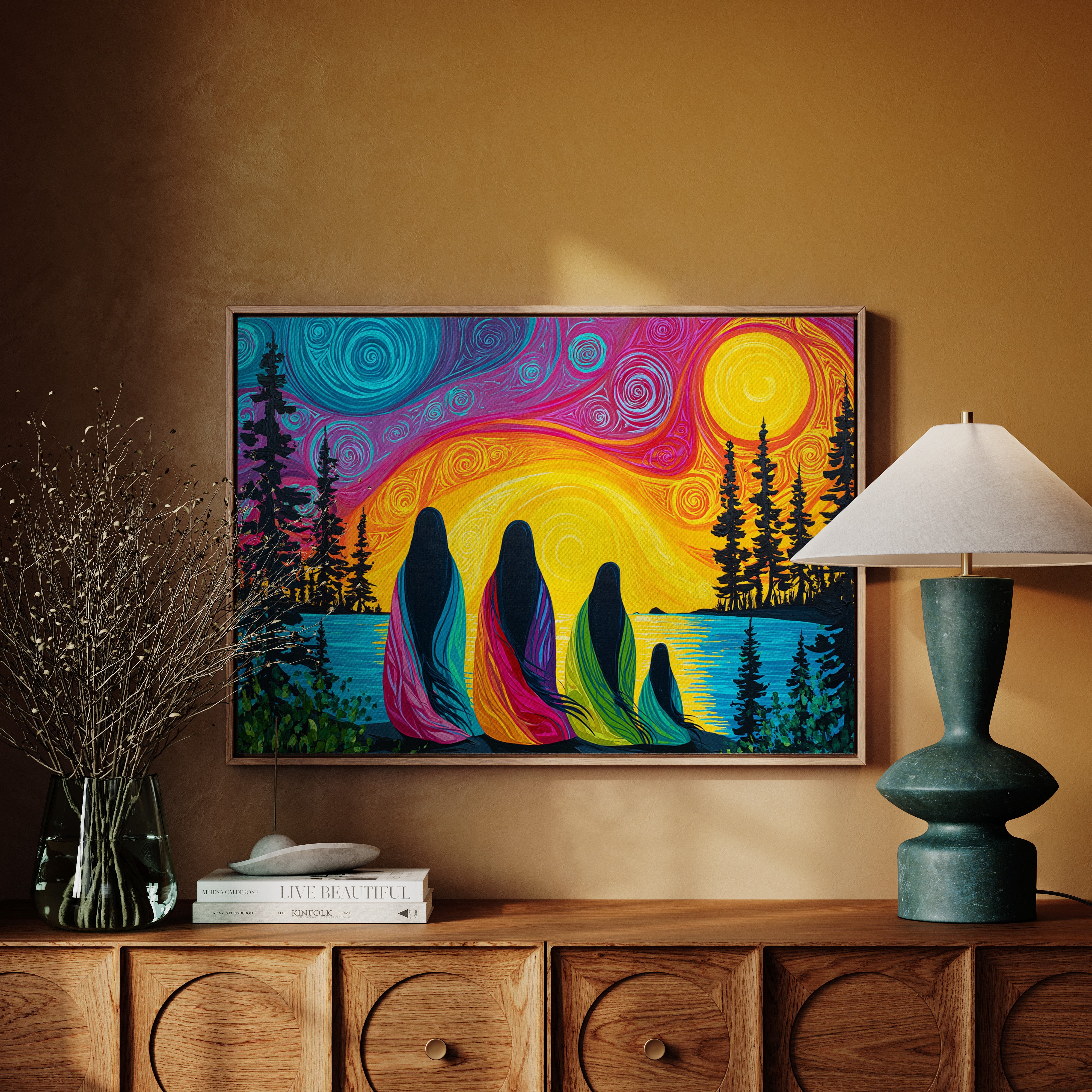 Sacred Waters Meet Northern Lights