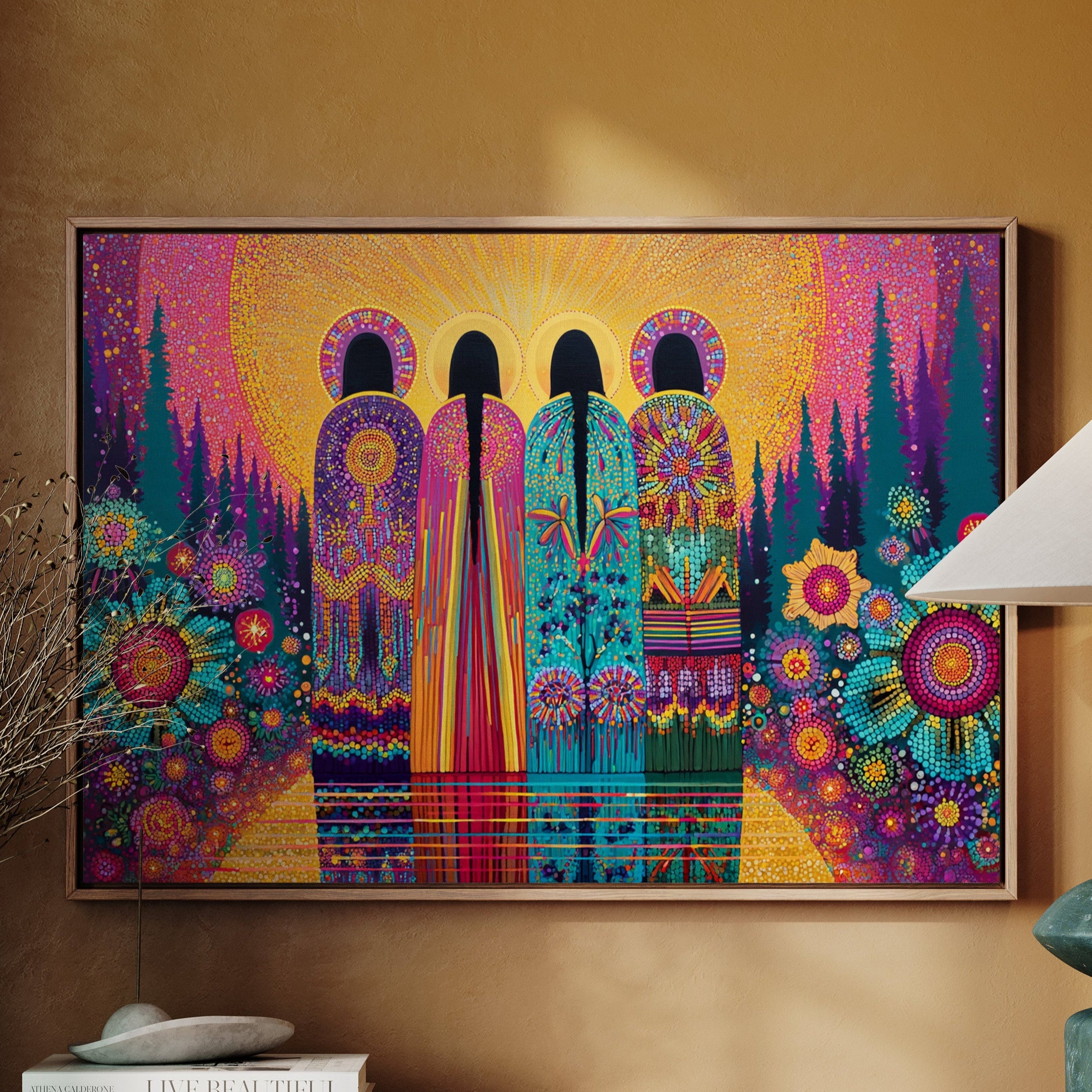 Sacred Garden Sings Through Stained Glass