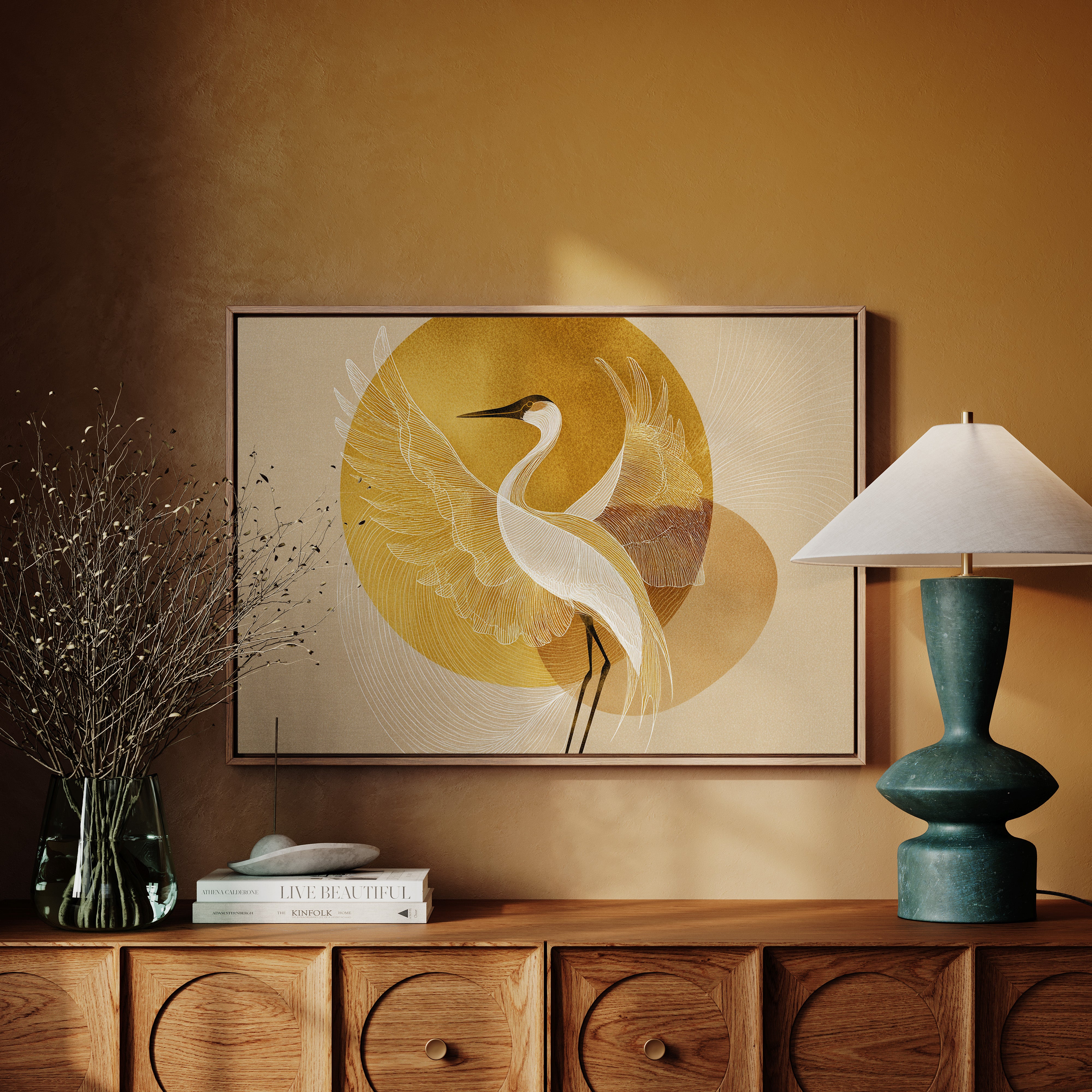 Golden Wings Catch Morning Light