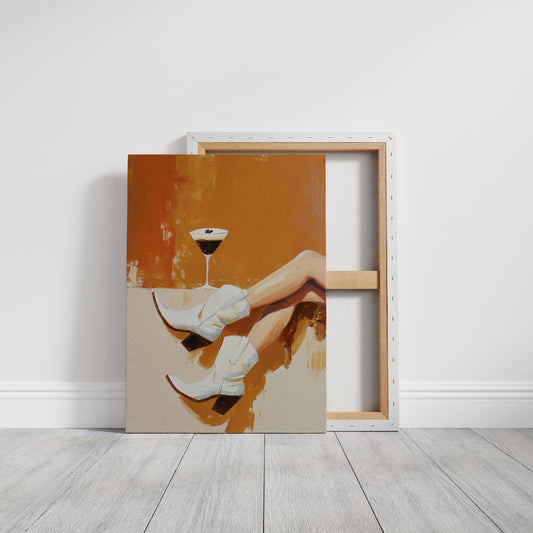 Evening Pause In Amber Light