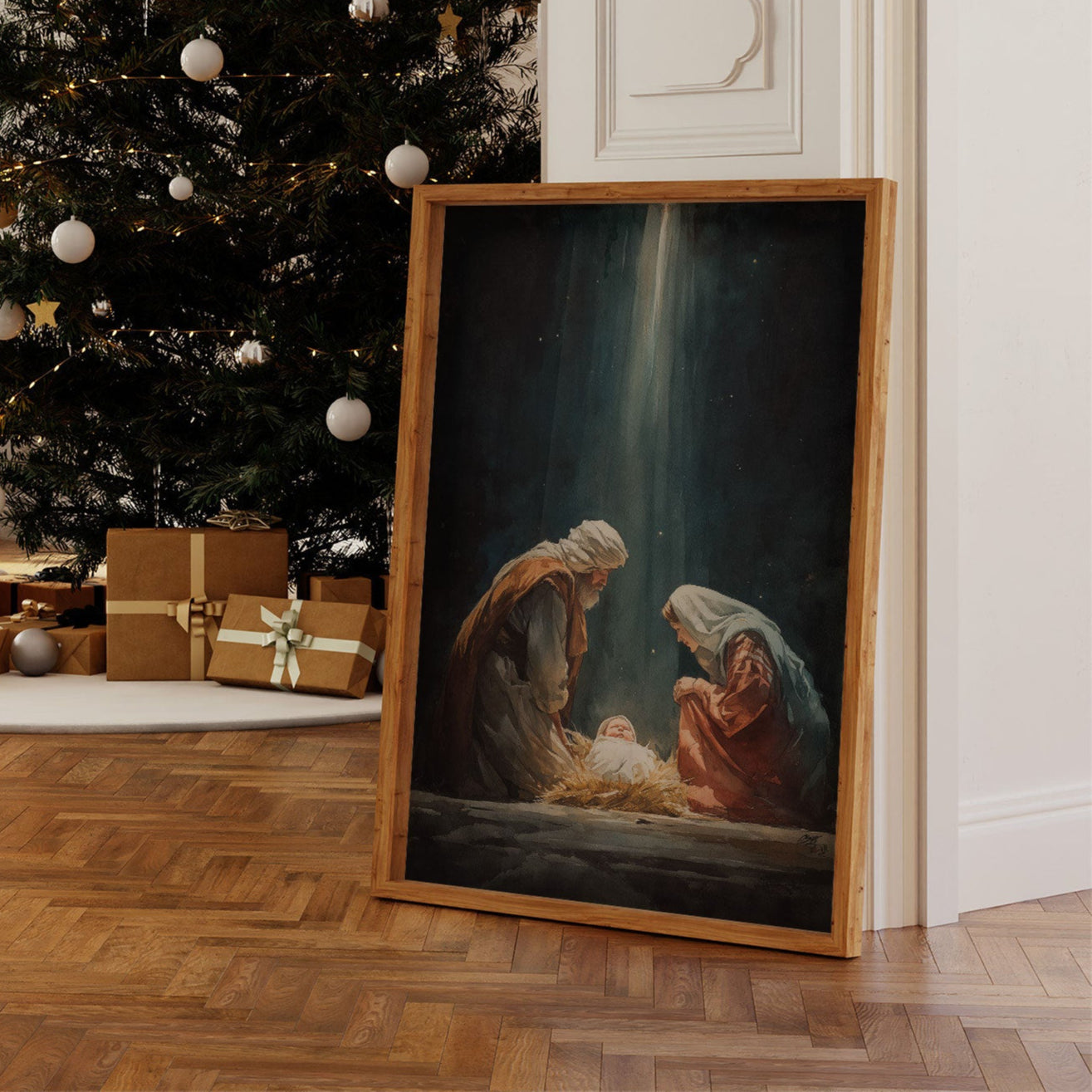 Celestial Light Bathes Sacred Night