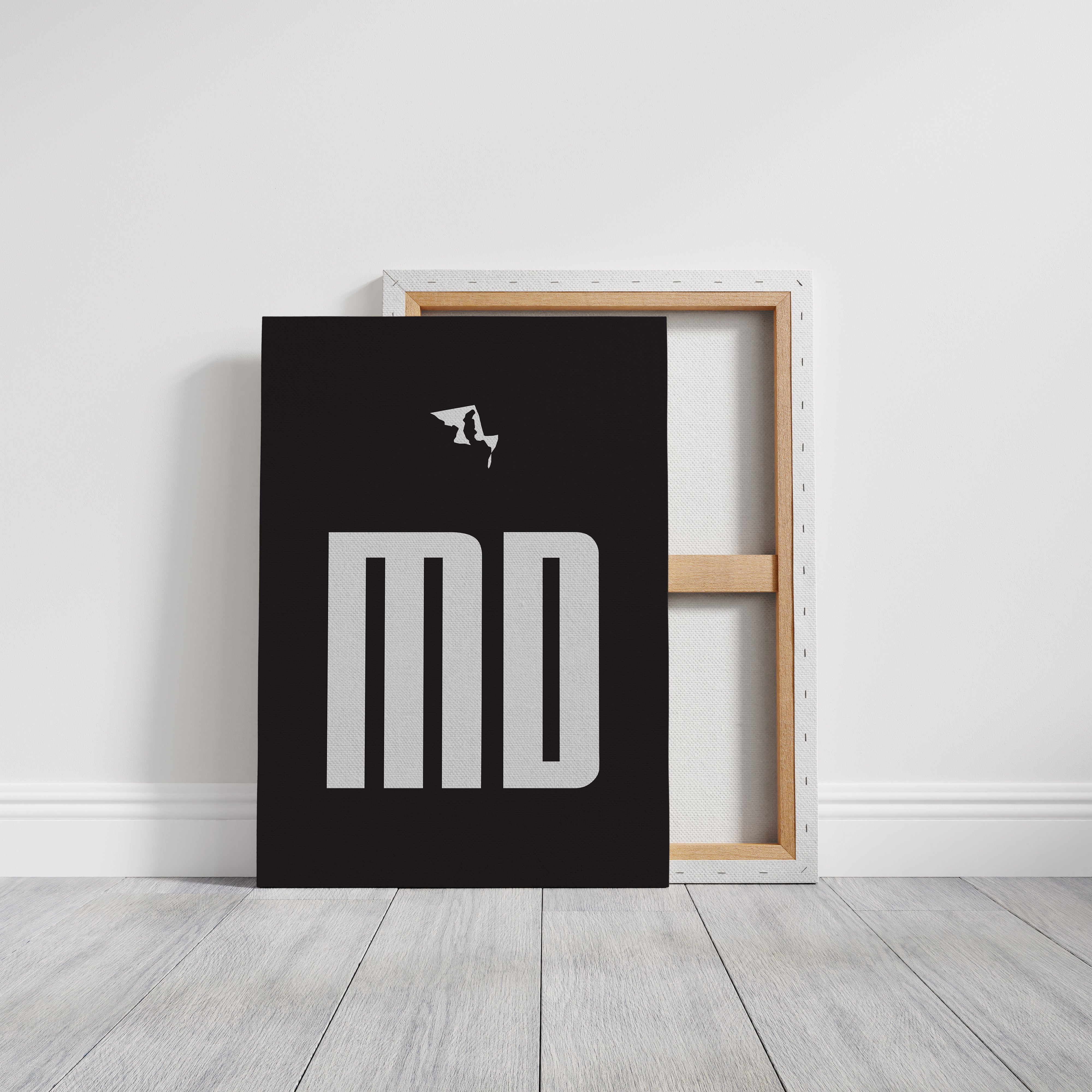 Bold Letters Map Maryland's Story