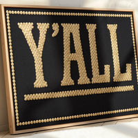Y’ALL Western Beaded Sign