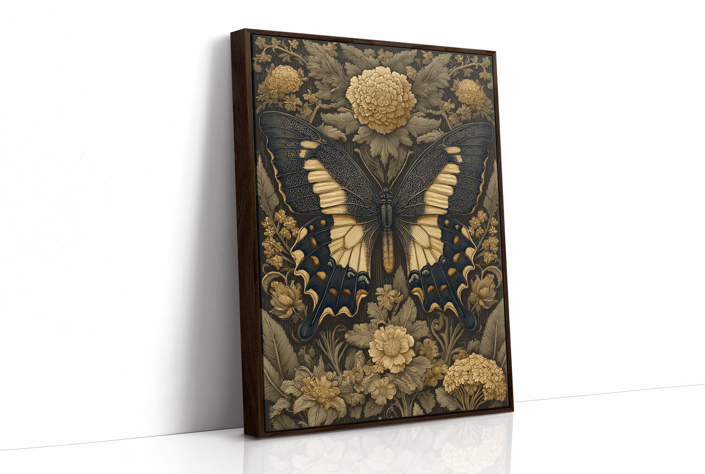 Black Wings Edged in Gold